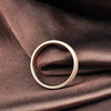 Men Women 4mm Radiant Stainless Steel Sandblast Finish Rose Gold Ring Engagement Wedding Sand Blast Band