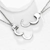 Partners in Crime Handcuff Handcuff Best Friends Forever Matching Necklace Set-Necklaces-Innovato Design-Innovato Design