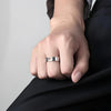 Stainless Steel Couple Engraved I Love You Wedding Engagement Ring Promise Band-Rings-Innovato Design-Men-5-Innovato Design