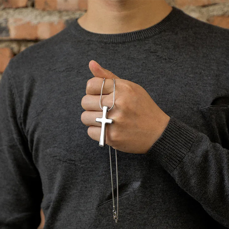 Tungsten Carbide Cross Necklace & Pendant-Necklaces-Innovato Design-Innovato Design