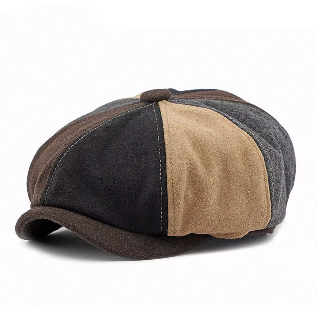 Cotton Octagonal Newsboy Cap