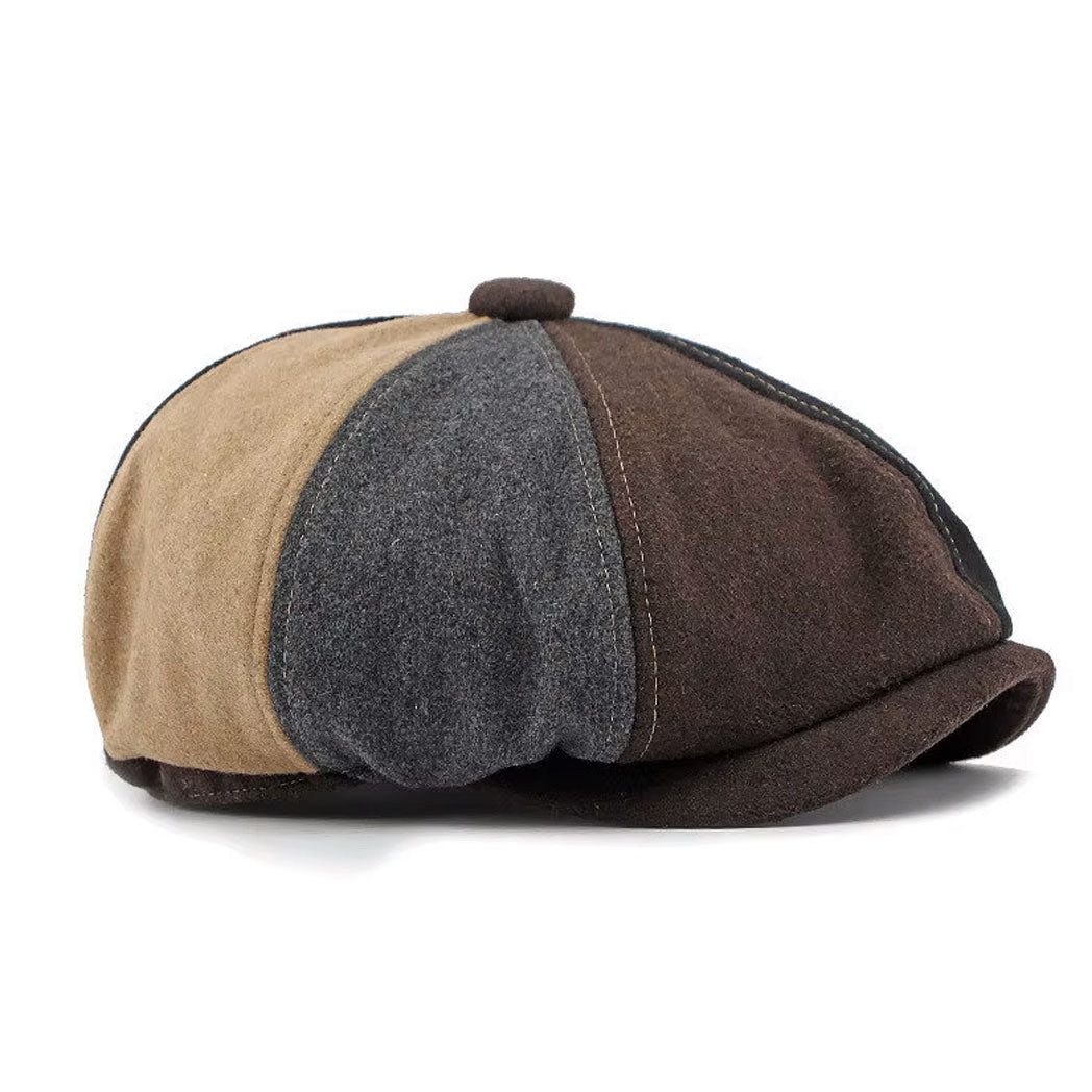 Cotton Octagonal Newsboy Cap