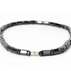 Jewelry Men Magnetic Hematite Cylindrical Bead Necklace-Necklaces-Innovato Design-Innovato Design