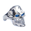 Gothic Skull Smile 925 Sterling Silver Handmade Vintage Retro Punk Biker Ring