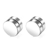 3 Pairs Stainless Steel Magnetic Stud Earrings for Men Women CZ Earrings Non-Piercing,6-8MM