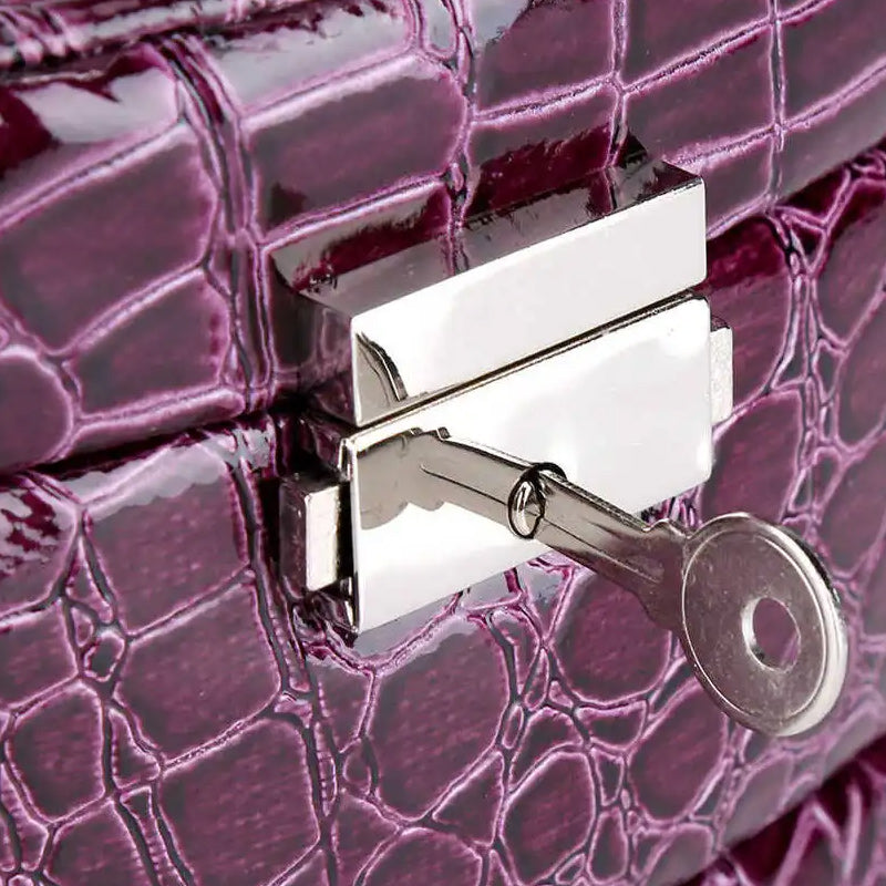 Purple PU Leather Jewelry Multi-Functional Storage Box-Watch Box-Innovato Design-Innovato Design