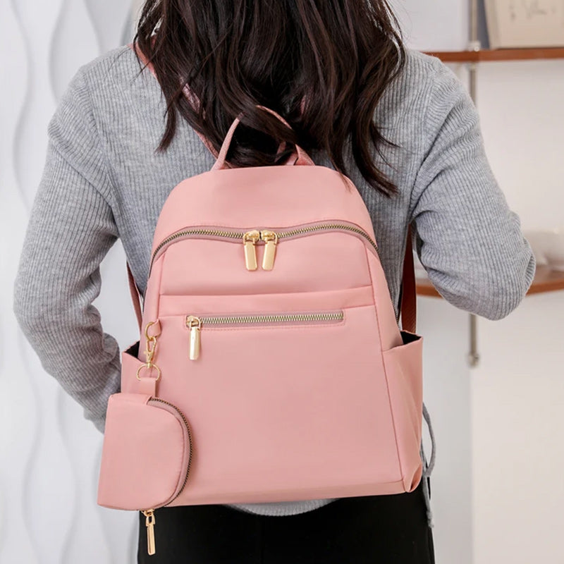 Large Capacity Waterproof Designer Oxford Backpack School Bag and Spring Travel Bag-Backpacks-Innovato Design-Pink-Innovato Design