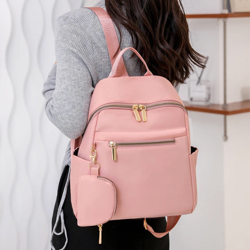 Large Capacity Waterproof Designer Oxford Backpack School Bag and Spring Travel Bag-Backpacks-Innovato Design-Pink-Innovato Design