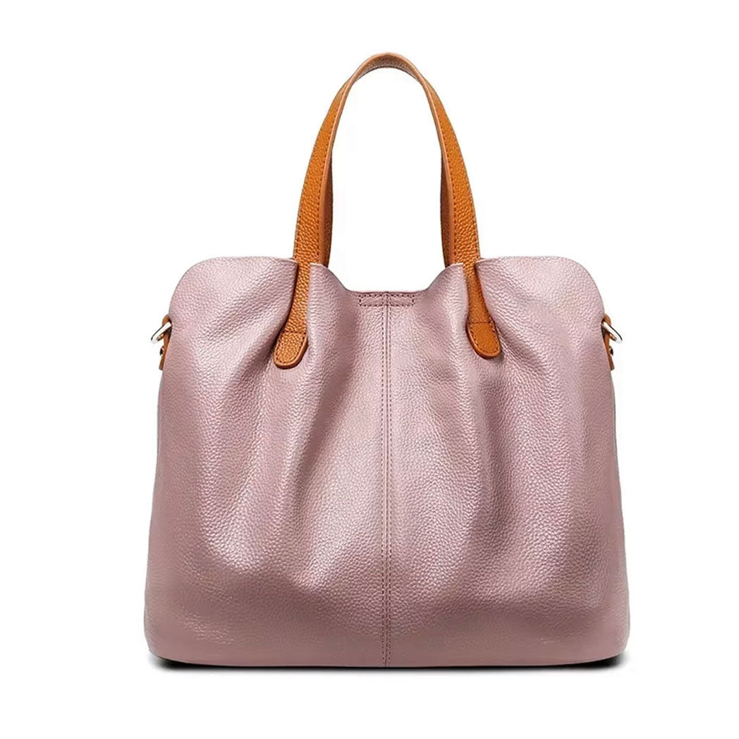 Luxury Designer Vintage Genuine Leather Top-Handle Shoulder Bag and Travel Handbag