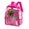 Waterproof Transparent School Travel Backpack for Women-clear backpack-Innovato Design-Pink-Innovato Design