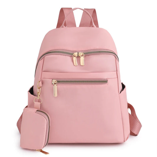 Large Capacity Waterproof Designer Oxford Backpack School Bag and Spring Travel Bag-Backpacks-Innovato Design-Pink-Innovato Design