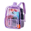 Waterproof Transparent School Travel Backpack for Women-clear backpack-Innovato Design-Purple-Innovato Design