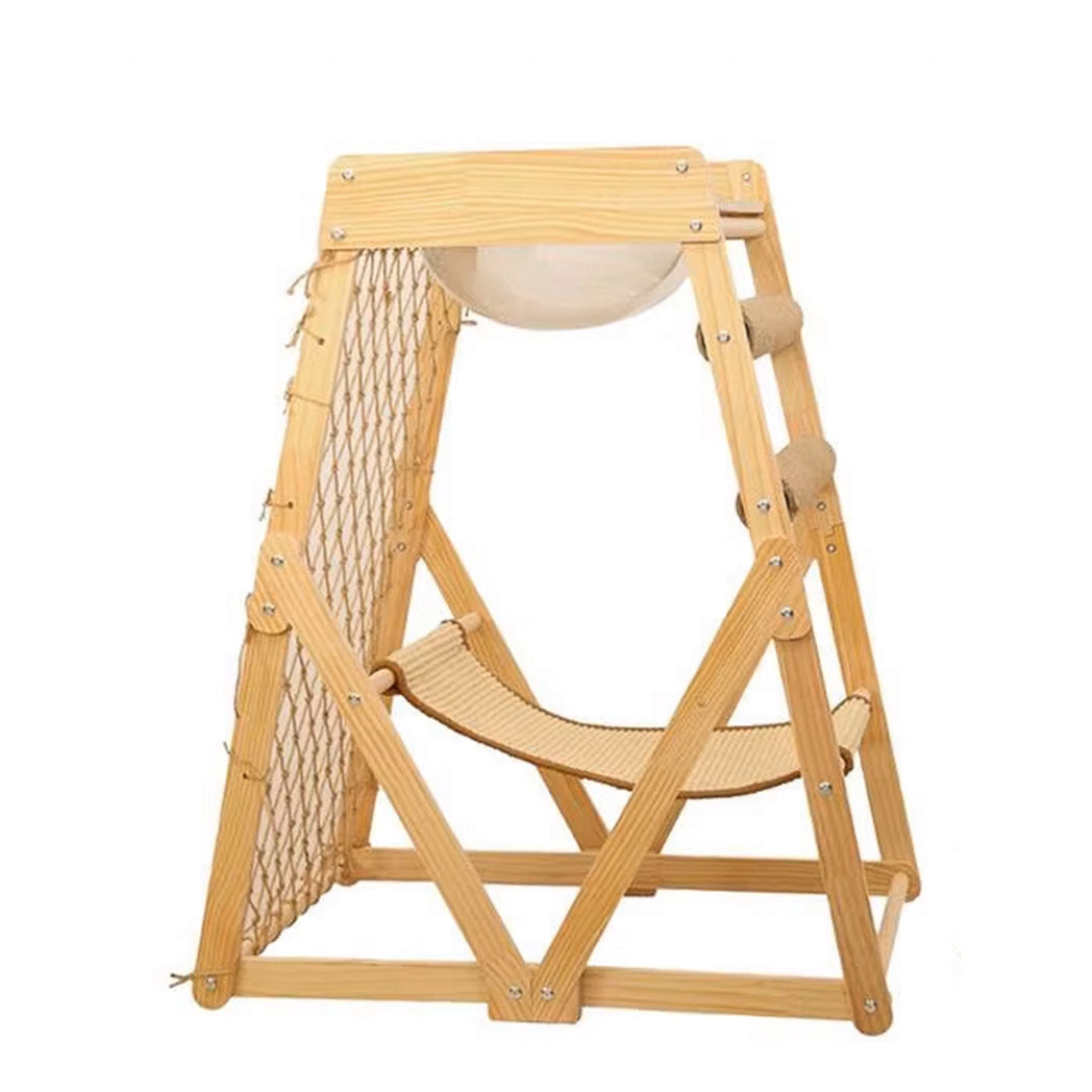 Innovato Design - Adventure Cat Climbing Tower with Hammock, Scratcher, and Capsule Bed