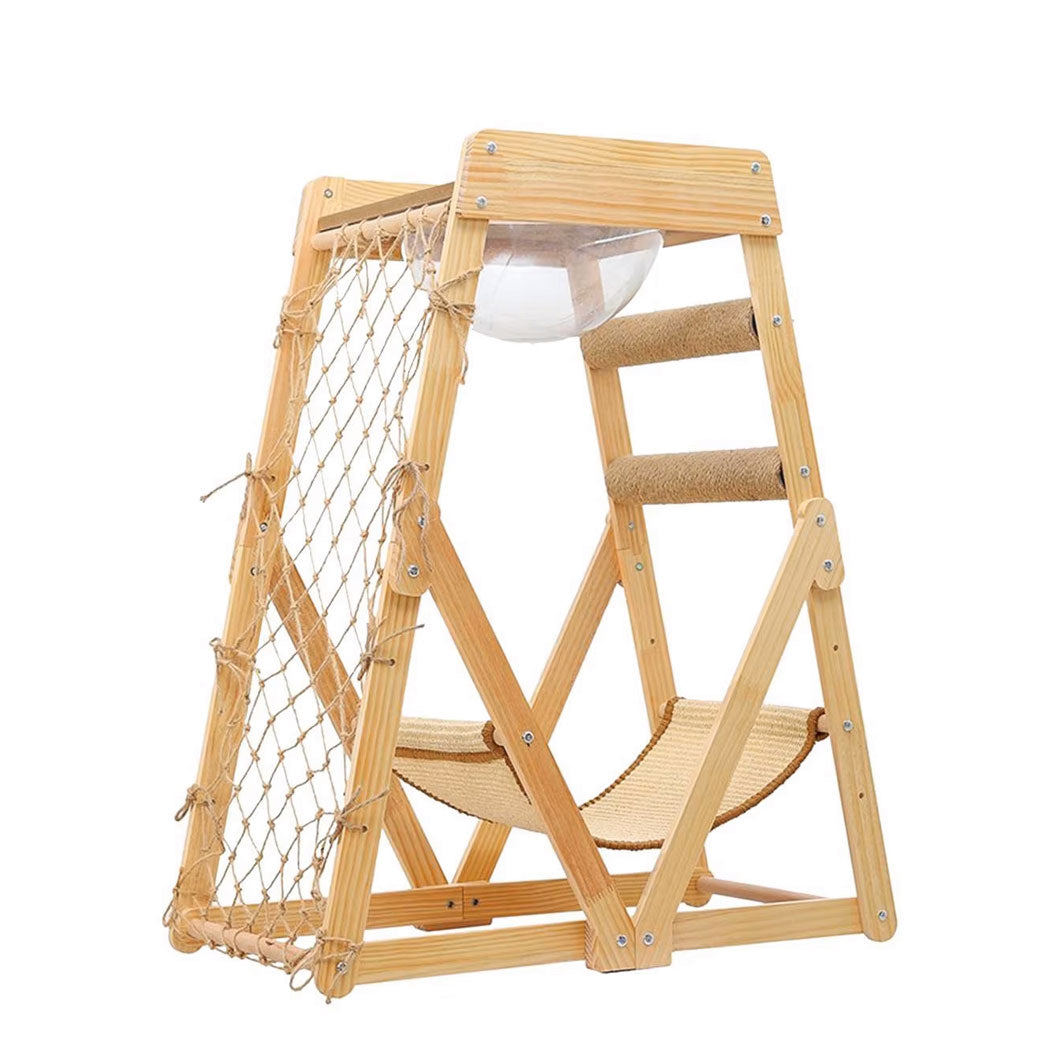 Innovato Design - Adventure Cat Climbing Tower with Hammock, Scratcher, and Capsule Bed