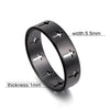 6mm Stainless Steel Hollow Cross Black Ring Wedding Engagement Band-Rings-Innovato Design-6-Innovato Design