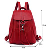 Large Capacity Vintage Leather School Bag, Shoulder Bag and Travel Backpack