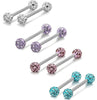 3-5 Pairs 14G Stainless Steel Piercing Navel Barbell Body Jewelry Piercing