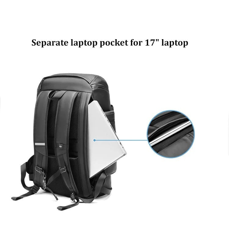 Multifunction Waterproof USB Charging 45 Liter Backpack with Shoe Compartment