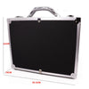 Black and Silver Wristwatches Metal Suitcase Storage Box