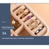 Travel Jewelry Box with Mirror Letter Organizer Personal Gift Cosmetic Bag-jewelry-Innovato Design-A-Innovato Design