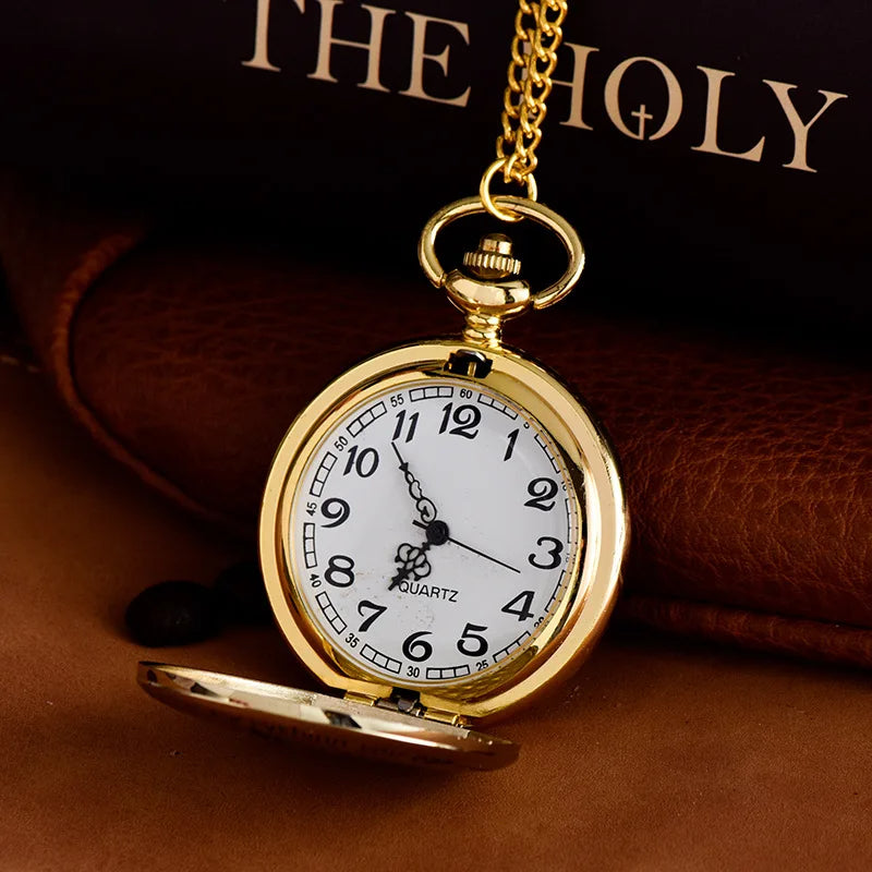 To My Son - Love Mom From Mother to Son Gifts Message Pocket Watch-jewelry-Innovato Design-Innovato Design