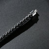 Stainless Steel & Leather Nail High Polish Bangle Bracelet-Bracelets-Innovato Design-Innovato Design