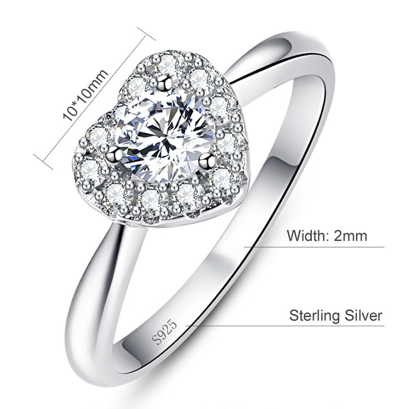 His & Her Tungsten Carbide and 925 Sterling Silver Cubic Zirconia Couple Rings Set-Rings-Innovato Design-7-5-Innovato Design