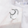 Vintage Horseshoe Ring for Good Luck Made of 925 Sterling Silver-Rings-Innovato Design-Adjustable-Innovato Design