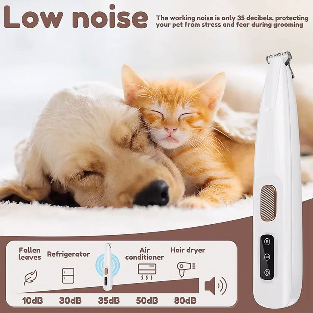 Innovato Design - LED Light Waterproof Dog Cat Pet Portable Trimmer Grooming