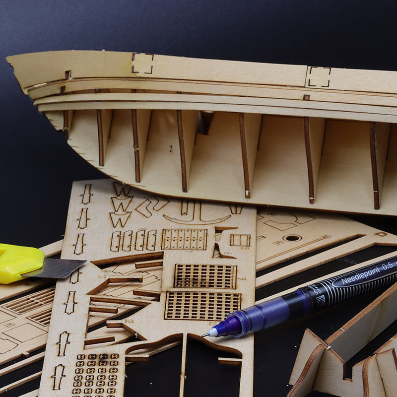 Wooden Ship Model Kit with Classics Antique Design DIY-Wooden Ship-Innovato Design-Innovato Design