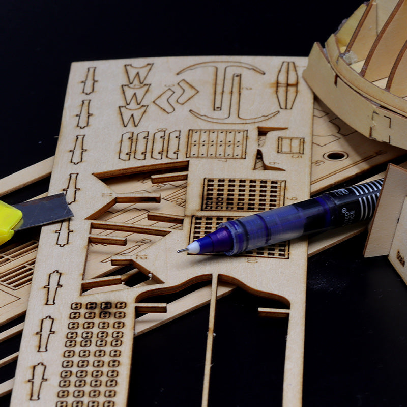 Wooden Ship Model Kit with Classics Antique Design DIY-Wooden Ship-Innovato Design-Innovato Design