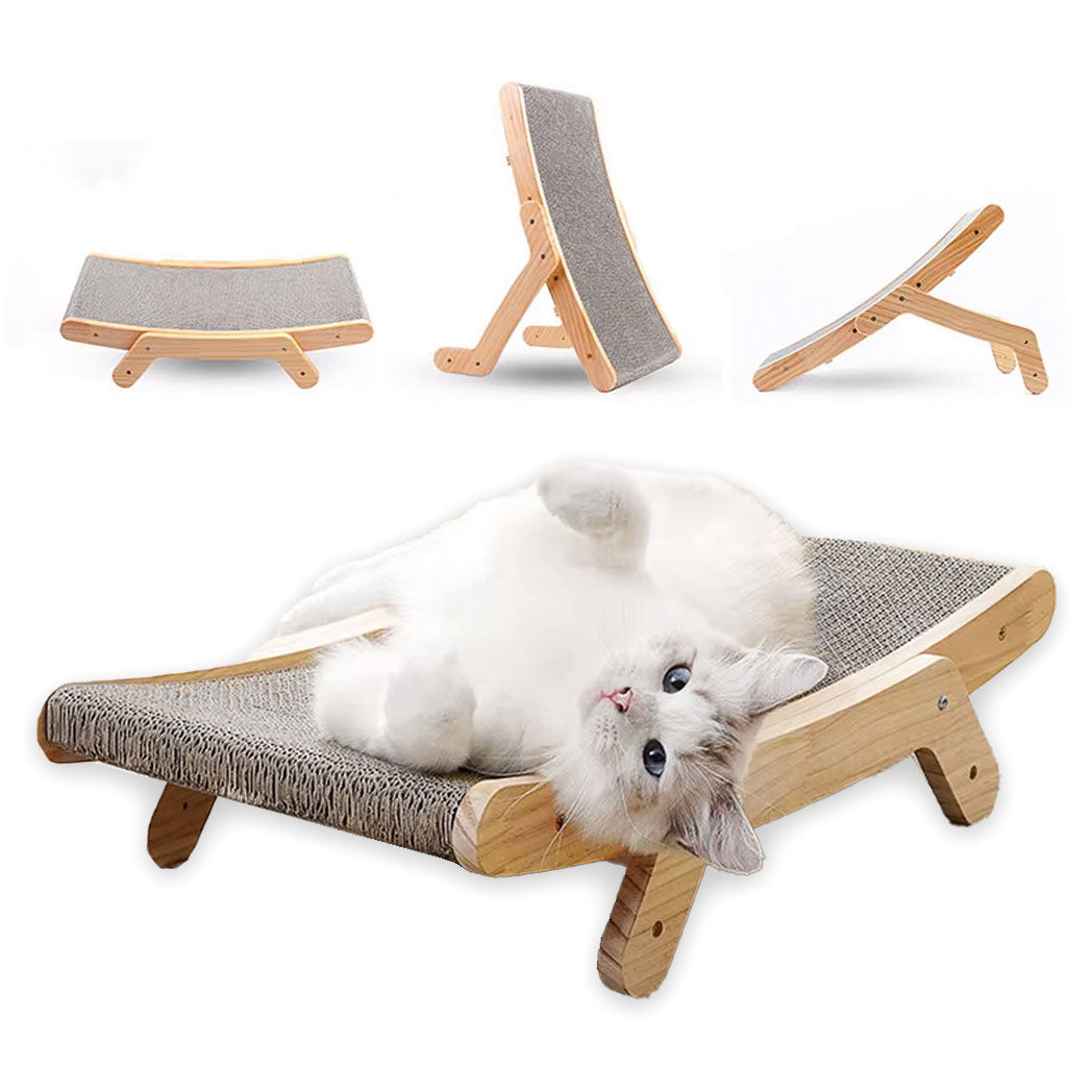 Innovato Design - Multifunctional Cat Wooden Board For Scratching, Resting And Playing