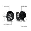 10mm Stainless Steel Stud Hoop Initials 26 Letter Stud Barbell Earrings for Men Women-Earrings-Innovato Design-A-Innovato Design