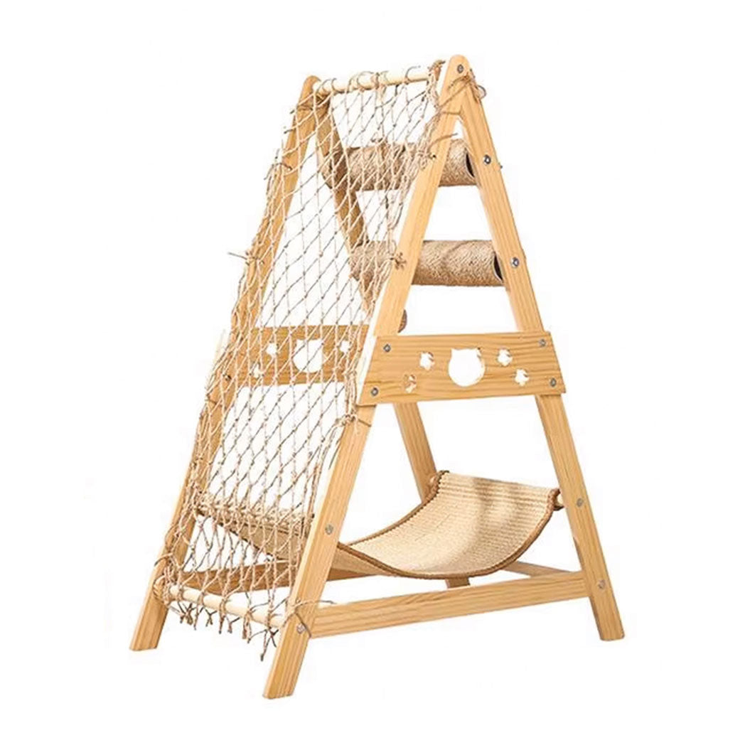 Innovato Design - Adventure Cat Climbing Tower with Hammock, Scratcher, and Capsule Bed