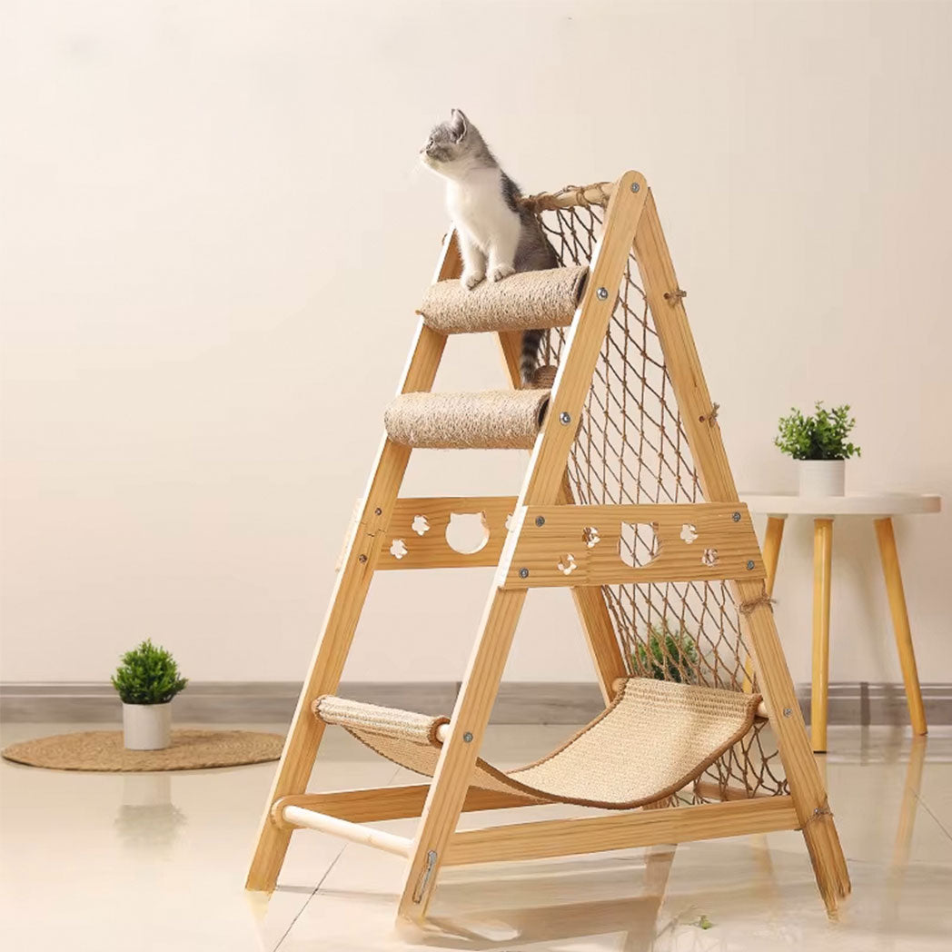 Innovato Design - Adventure Cat Climbing Tower with Hammock, Scratcher, and Capsule Bed