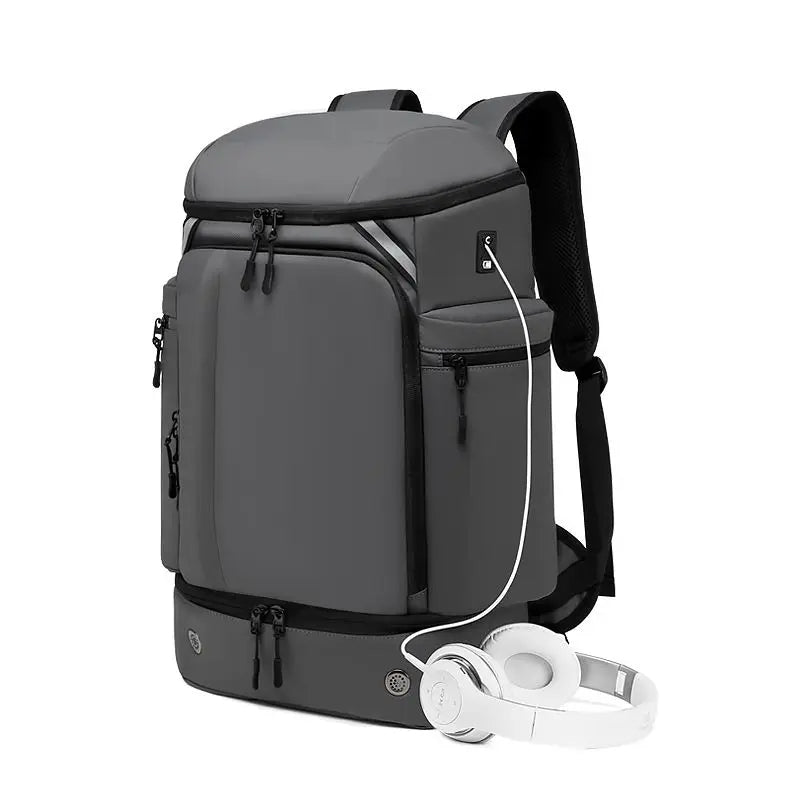Multifunction Waterproof USB Charging 45 Liter Backpack with Shoe Compartment