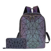 Luminous Schoolbags Travel Daypack Backpack Set for Women-clear backpack-Innovato Design-Set Wallet-Innovato Design