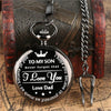 To My Son - Love Dad Gift To Son From Father birthday gift pocket watch Great gift for Son-Pocket Watch-Innovato Design-Innovato Design