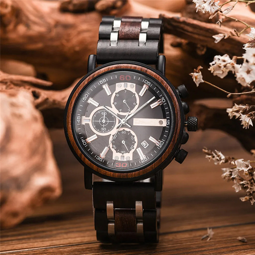 Unique Model Quartz Wooden Watch Engraved To My Son/Husband/Boyfriend Gift-Watches-Innovato Design-Son-Innovato Design