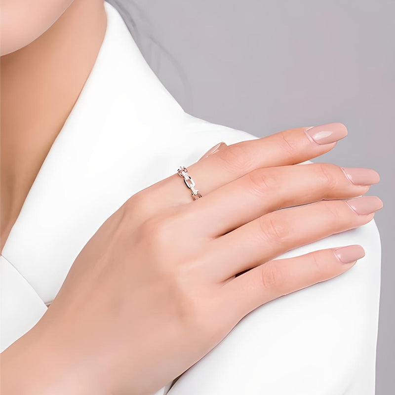 Women 925 Sterling Silver Open Geometric Ring-Rings-Innovato Design-5-Innovato Design