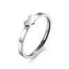 Stainless Steel Couple Engraved I Love You Wedding Engagement Ring Promise Band-Rings-Innovato Design-Women-5-Innovato Design