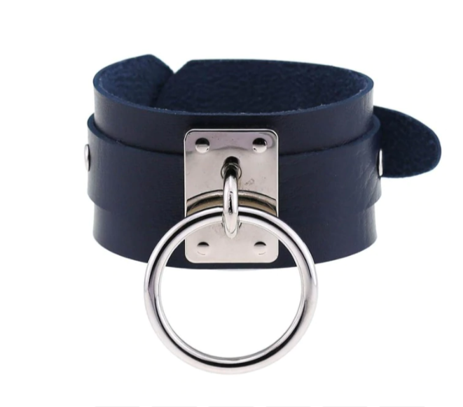 Harajuku Handmade Gothic Punk Leather Bracelet-Necklaces-Innovato Design-Dark Blue-Innovato Design