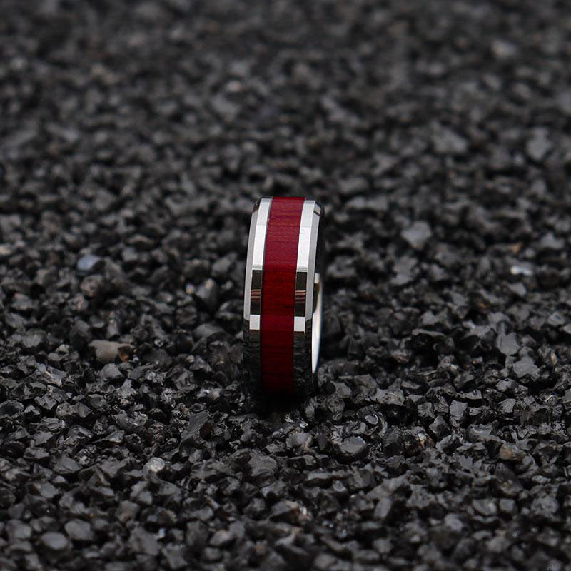 His and Hers Wedding Set - 10K White Gold Plated Women's Wedding Engagement Ring Men's Tungsten Carbide Band-Rings-Innovato Design-7-6-Innovato Design