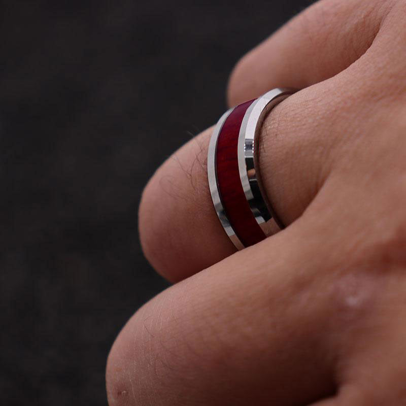 His and Hers Wedding Set - 10K White Gold Plated Women's Wedding Engagement Ring Men's Tungsten Carbide Band-Rings-Innovato Design-7-6-Innovato Design