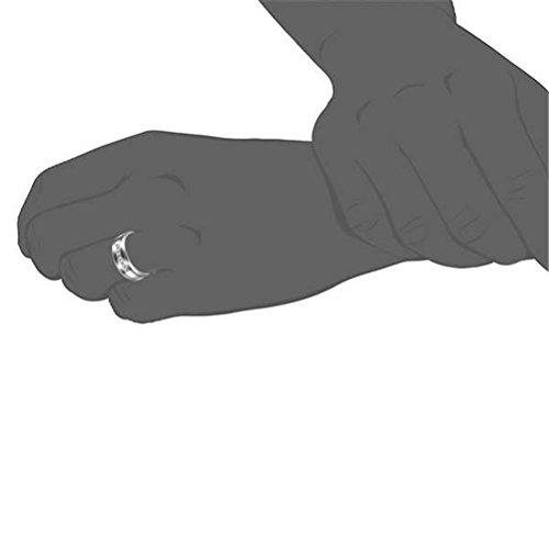 Men Silver 8mm Tungsten Carbide Ring Cubic Zirconia Wedding Jewelry Engagement Promise Band for Him Matte Finish Comfort Fit-Rings-Innovato Design-7-Innovato Design