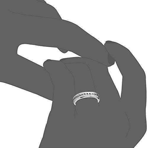 6mm Men Women Titanium Ring Engagement Wedding Band Cubic Zirconia Inlaid,Size 6-13-Rings-Innovato Design-4.5-Innovato Design