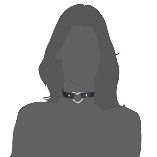 1-4 Pcs Womens Mens Leather Necklace Choker Necklace Heart Punk Goth Emo Style Adjustable-Necklaces-Innovato Design-A: 4 Pcs a Set-Innovato Design