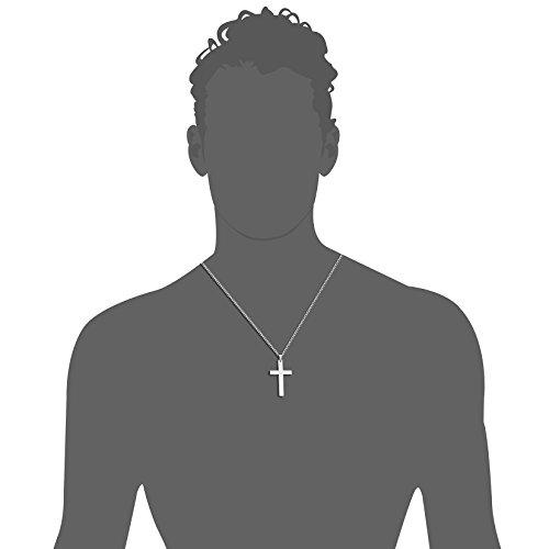 Stainless Steel Cross Pendant Chain Necklace for Men Women-Necklaces-Innovato Design-Silver-22in-Innovato Design