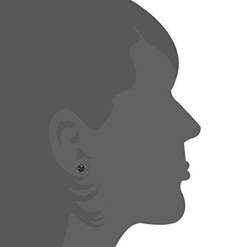 6 Pairs Stainless Steel Men Women Stud Earrings Cubic Zirconia Piercing Black 22G-Earrings-Jstyle Jewelry-Innovato Design