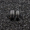 Matte Black with Silver Step Tungsten Wedding Ring Set-Couple Rings-Innovato Design-5-5-Innovato Design